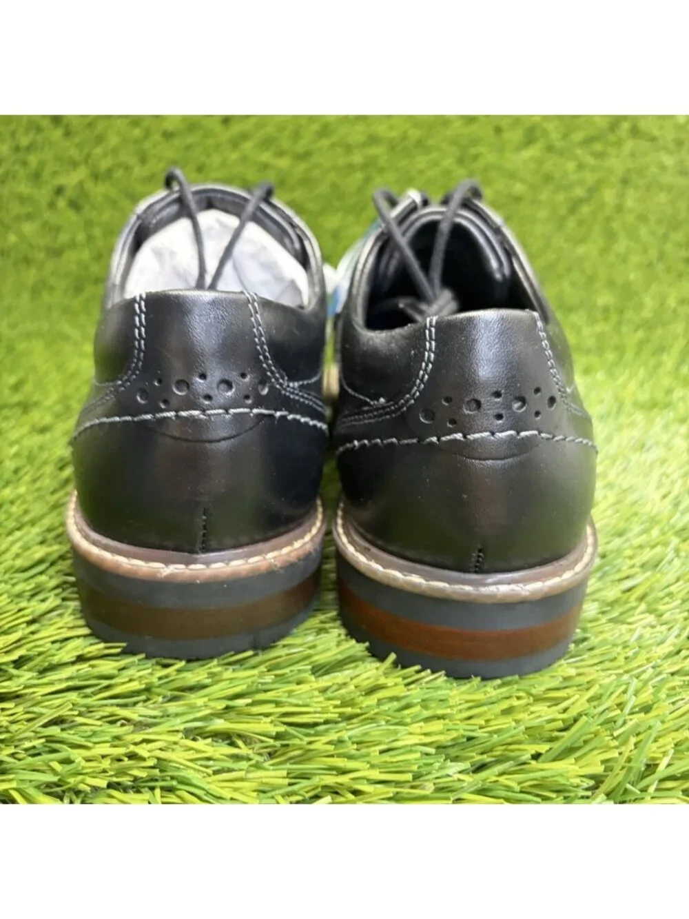 Nunn Bush Westfield Mens Size 8.5 Black Classic Cap Toe Oxford Dress Shoes